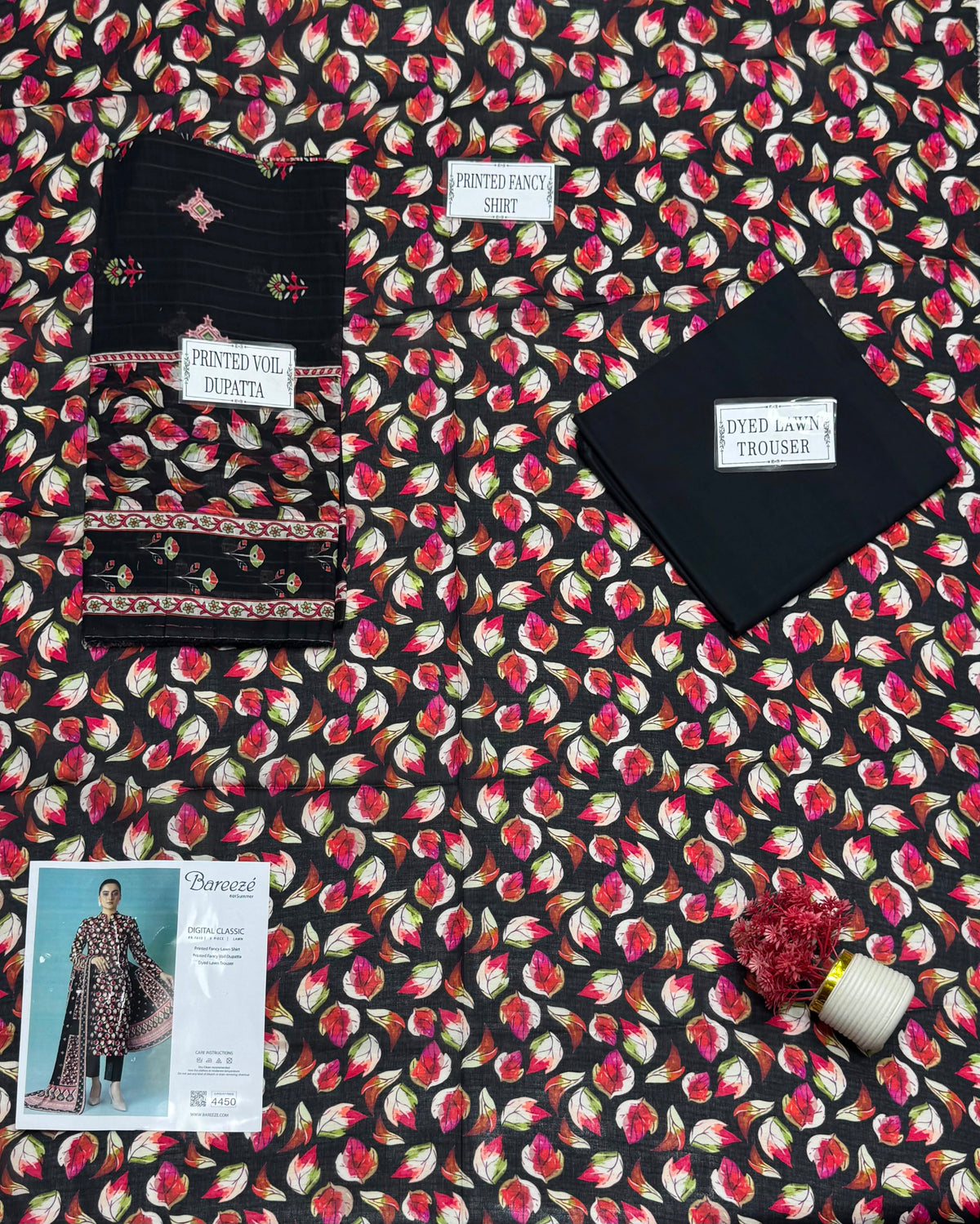 Bareeze 3-Piece Lawn Suit 🌸