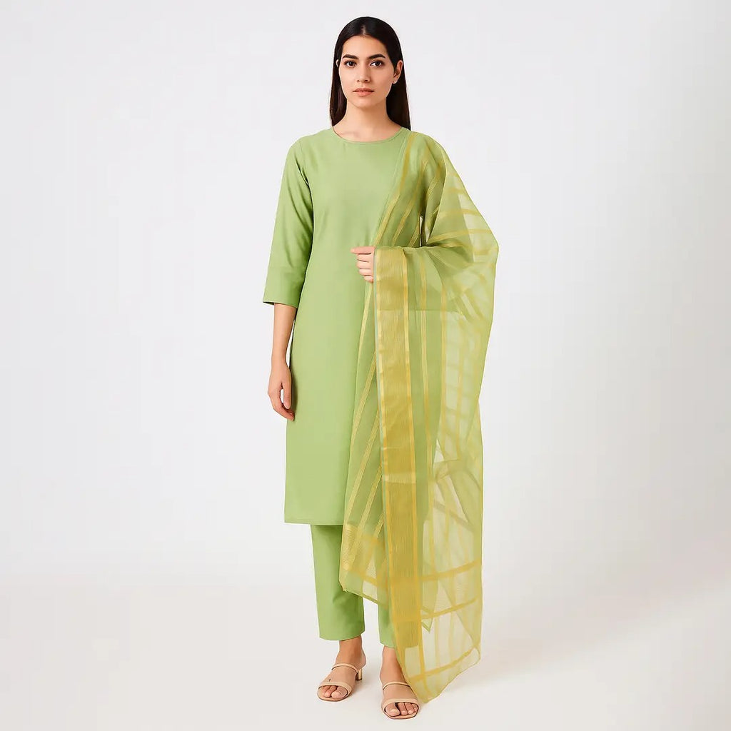 Premium Katan Silk 3 Piece Suit