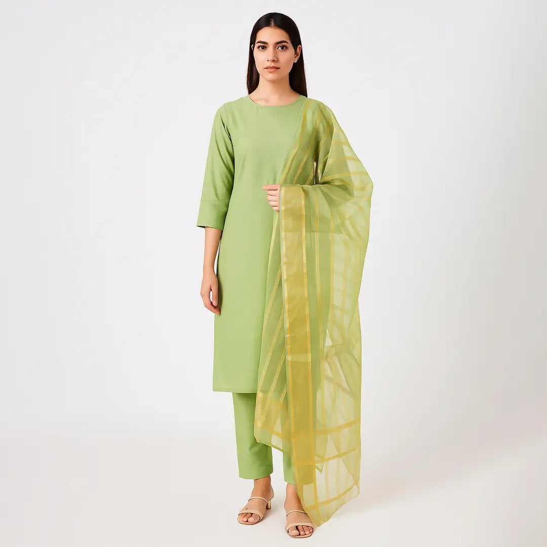 Premium Katan Silk 3 Piece Suit