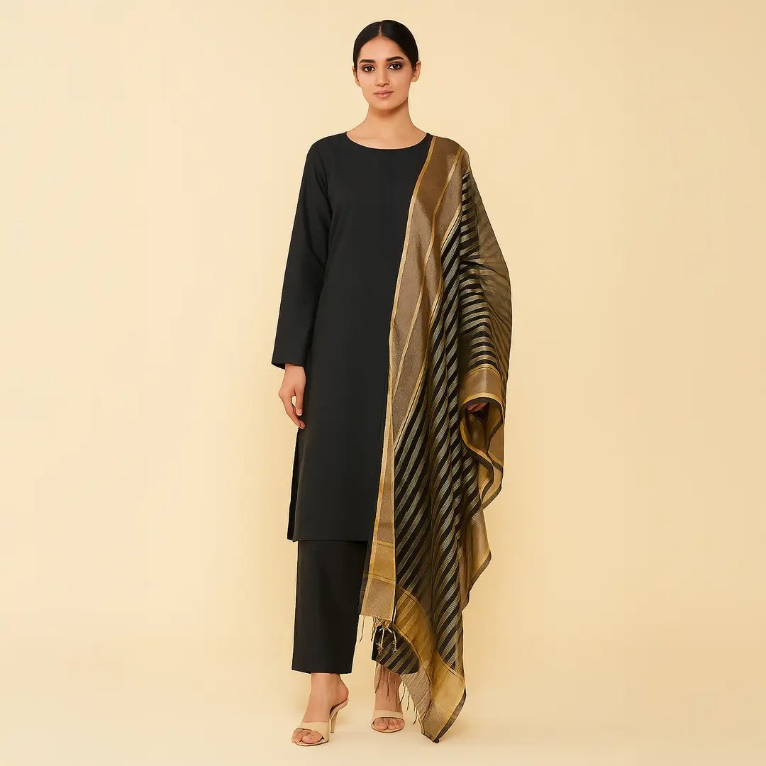 Premium Katan Silk 3 Piece Suit