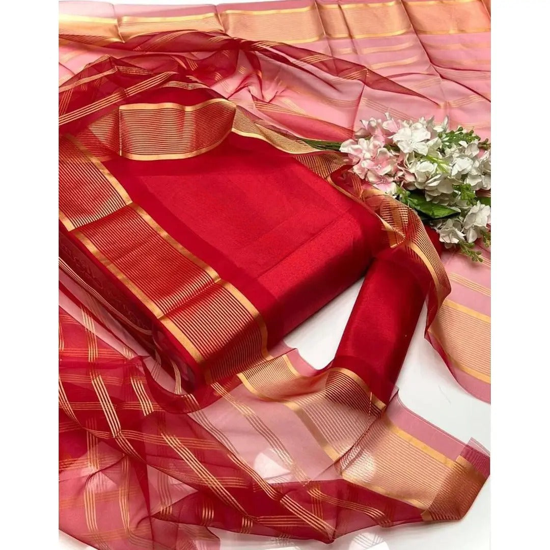 Premium Katan Silk 3 Piece Suit