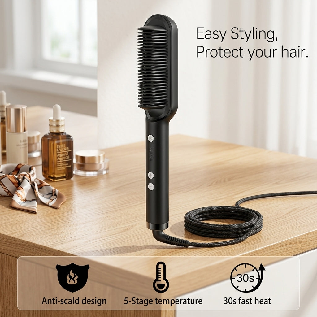 Hair Straightener Brush