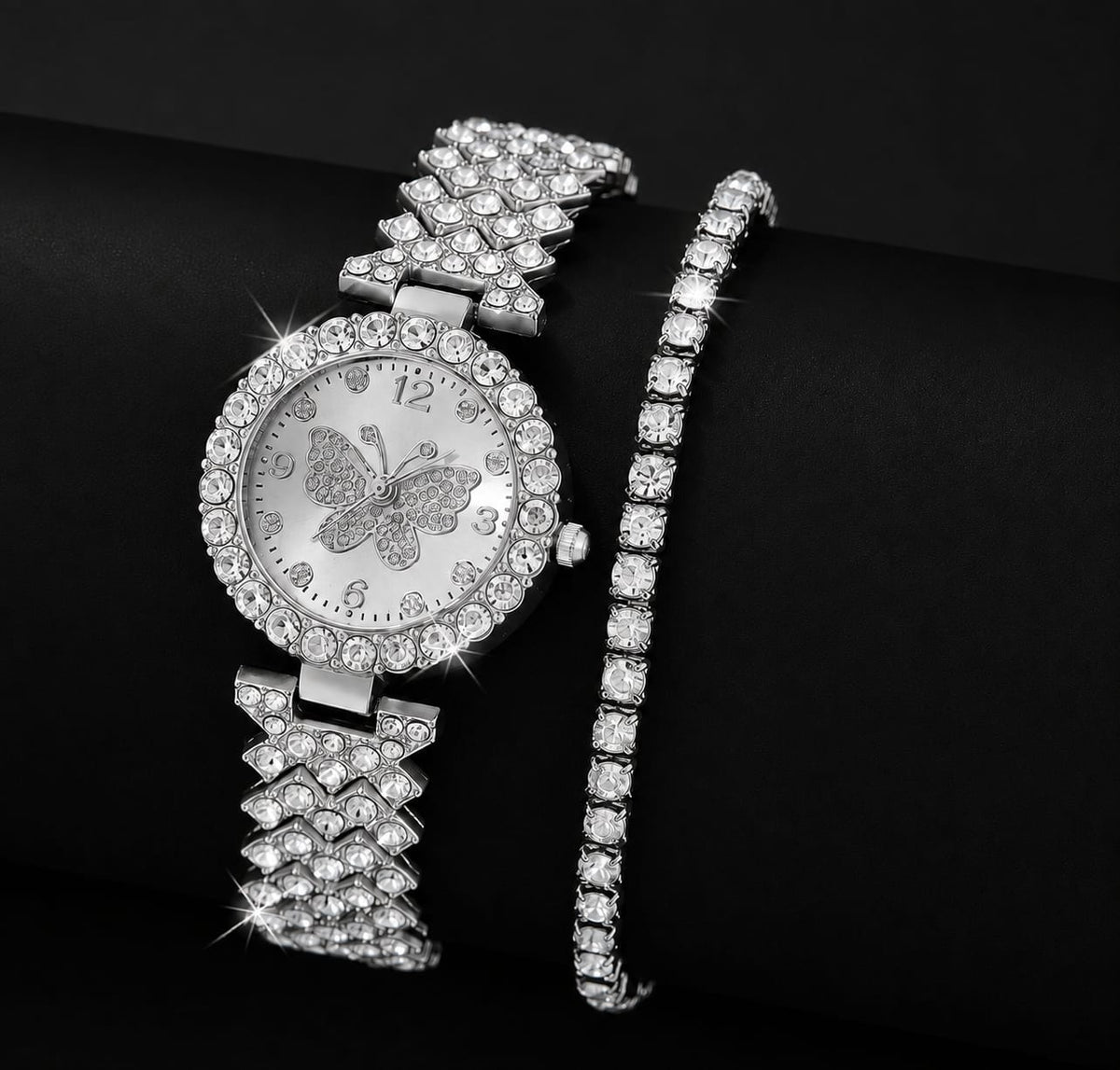 Butterfly Watch & Bracelet Set