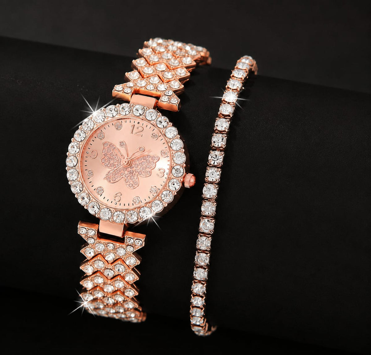 Butterfly Watch & Bracelet Set