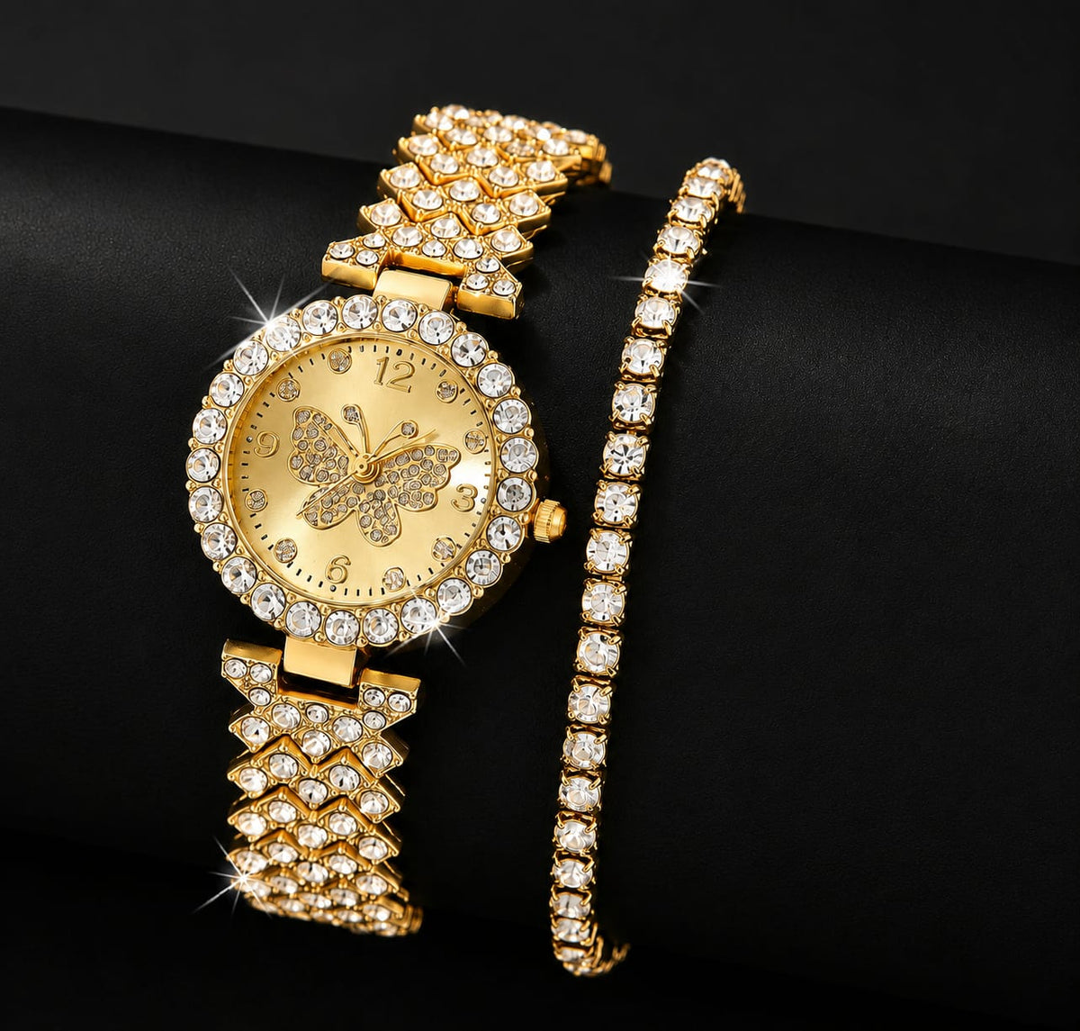Butterfly Watch & Bracelet Set