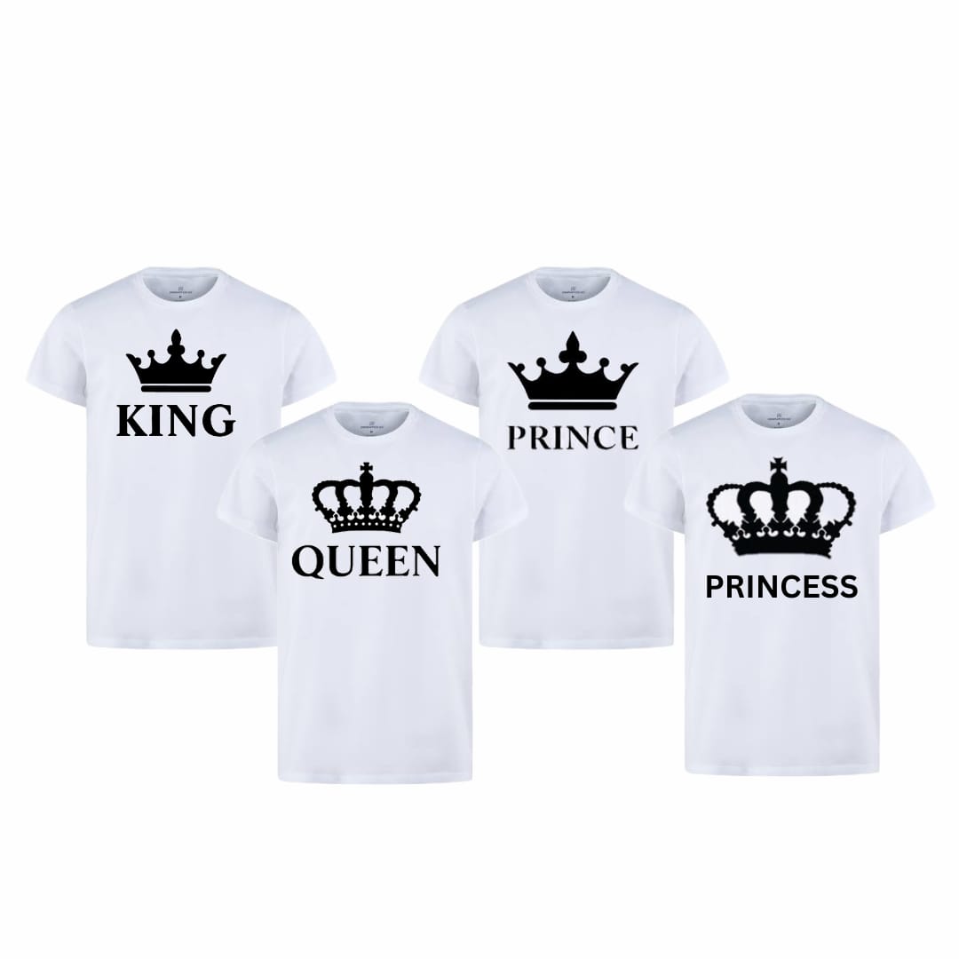 King Queen Family T-Shirt Combo