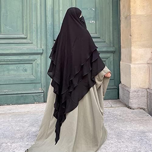 3 Layer Khimar Hijab Set