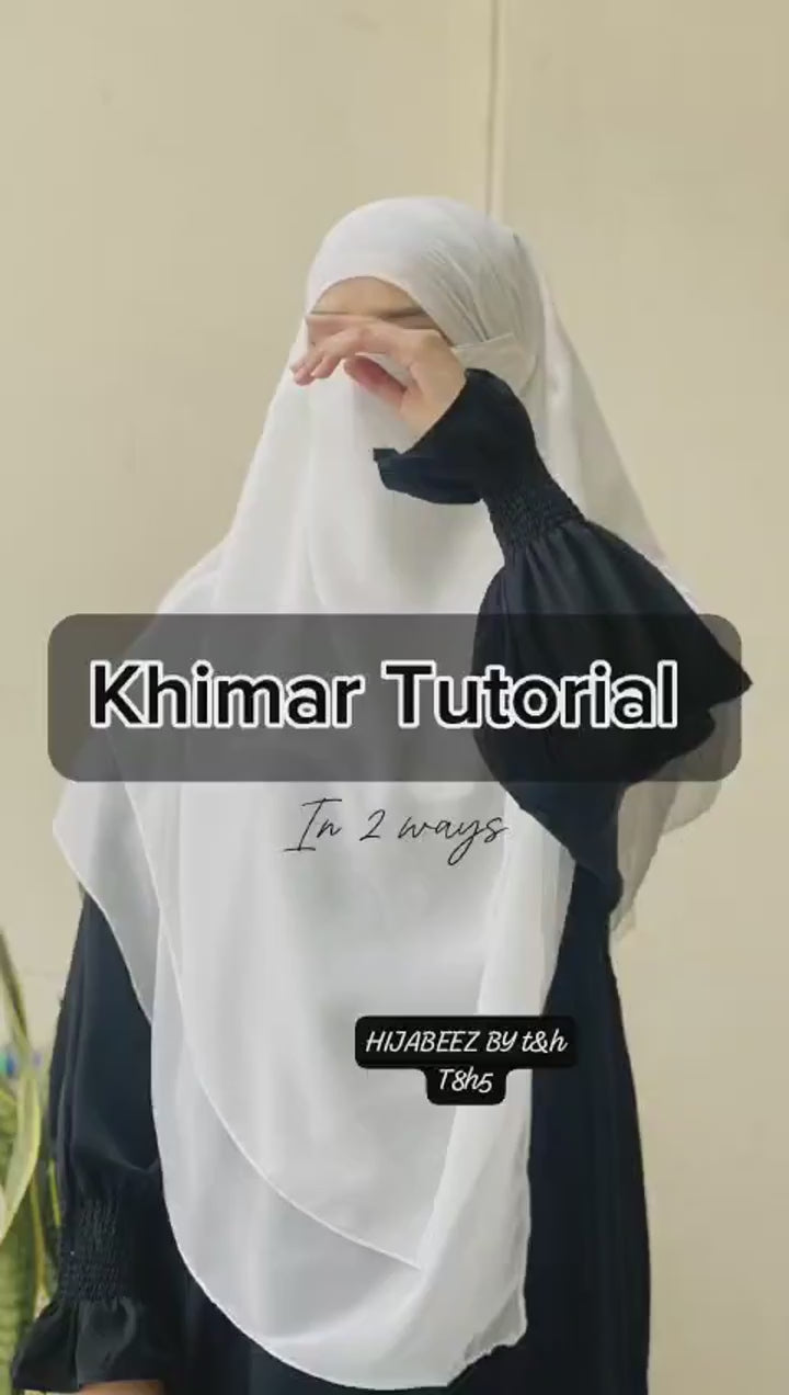 3 Layer Khimar Hijab Set